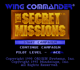 Wing Commander Secret Missions screenshot 2 for Super Nintendo